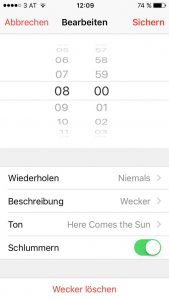 iphone ios wecker mp3 schritt 2
