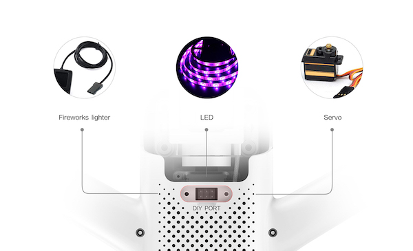Xiaomi Fimi A3 - DIY Port - fireworks - smoke - servo