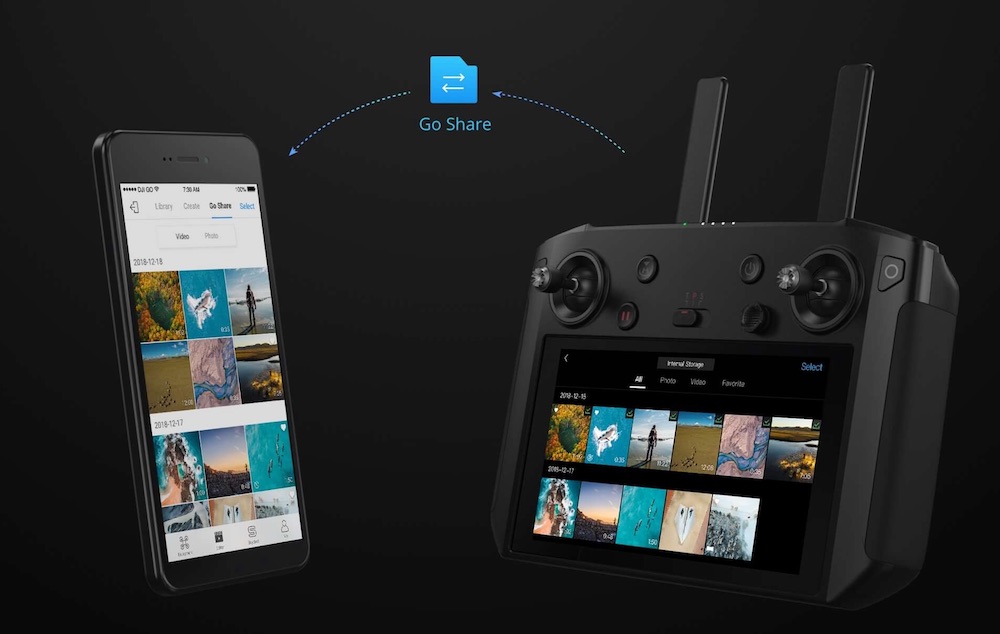 DJI Smart Controller mit integrierten Bildschirm