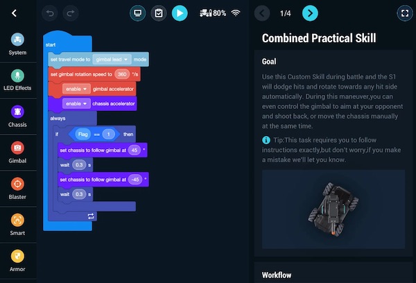 DJI robomaster programmieren mit Scratch