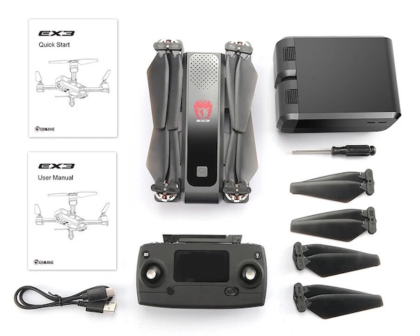 EACHINE EX3 Mini Drohne mit Fernbedienung 2k - Lieferumfang