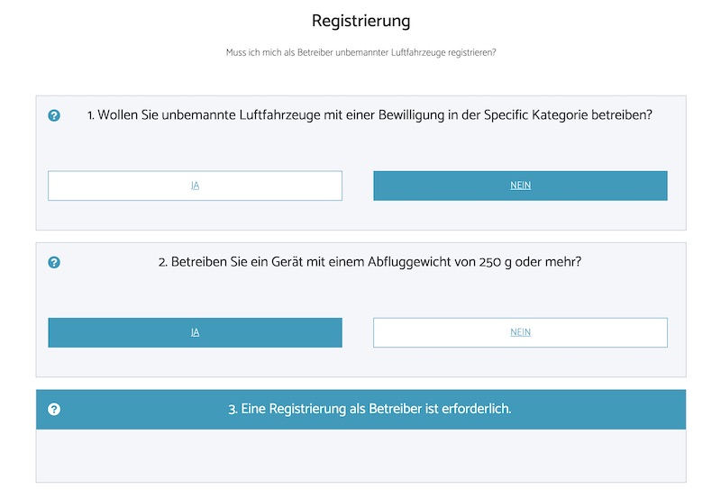 Drohnen Registrierung 2021 in Österreich bei Austrocontrol